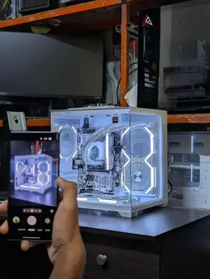 I5 14GEN WHITE GAMING PC BUILD /16GB RAM/5060 8GB ETC...