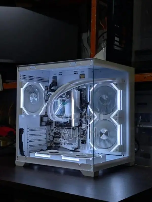 I5 14GEN WHITE GAMING PC BUILD /16GB RAM/5060 8GB ETC...