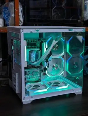 I5 14GEN WHITE GAMING PC BUILD /16GB RAM/5060 8GB ETC...