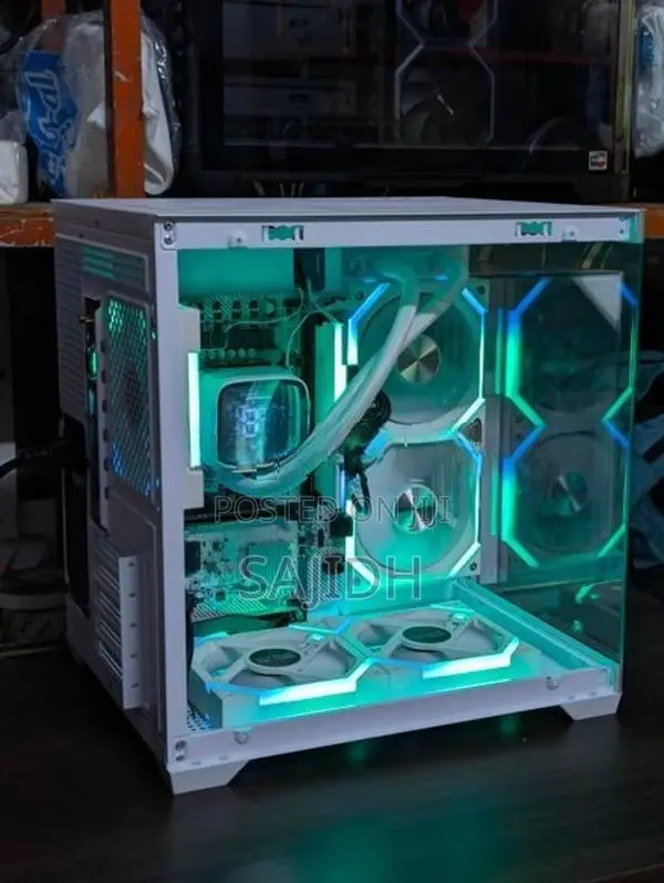 I5 14GEN WHITE GAMING PC BUILD /16GB RAM/5060 8GB ETC...