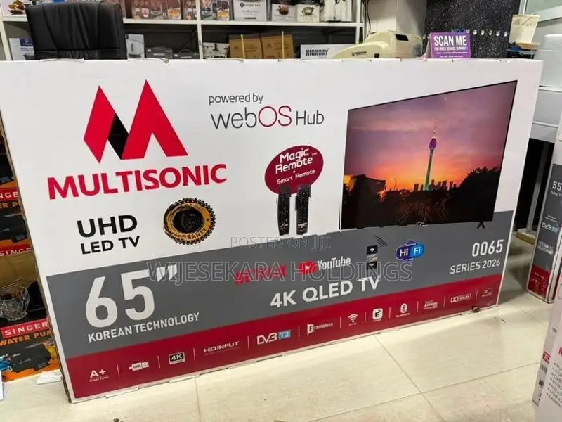 Multisonic 65" 4K Ultra HD QLED Smart TV - New Box
