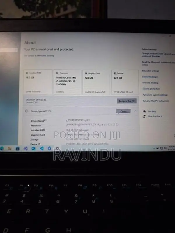 Dell Latitude Laptop I5 6th Gen | 16GB 256GB