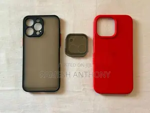 iPhone 14 Promax Back Silicone Cover and Camera Lens Protector