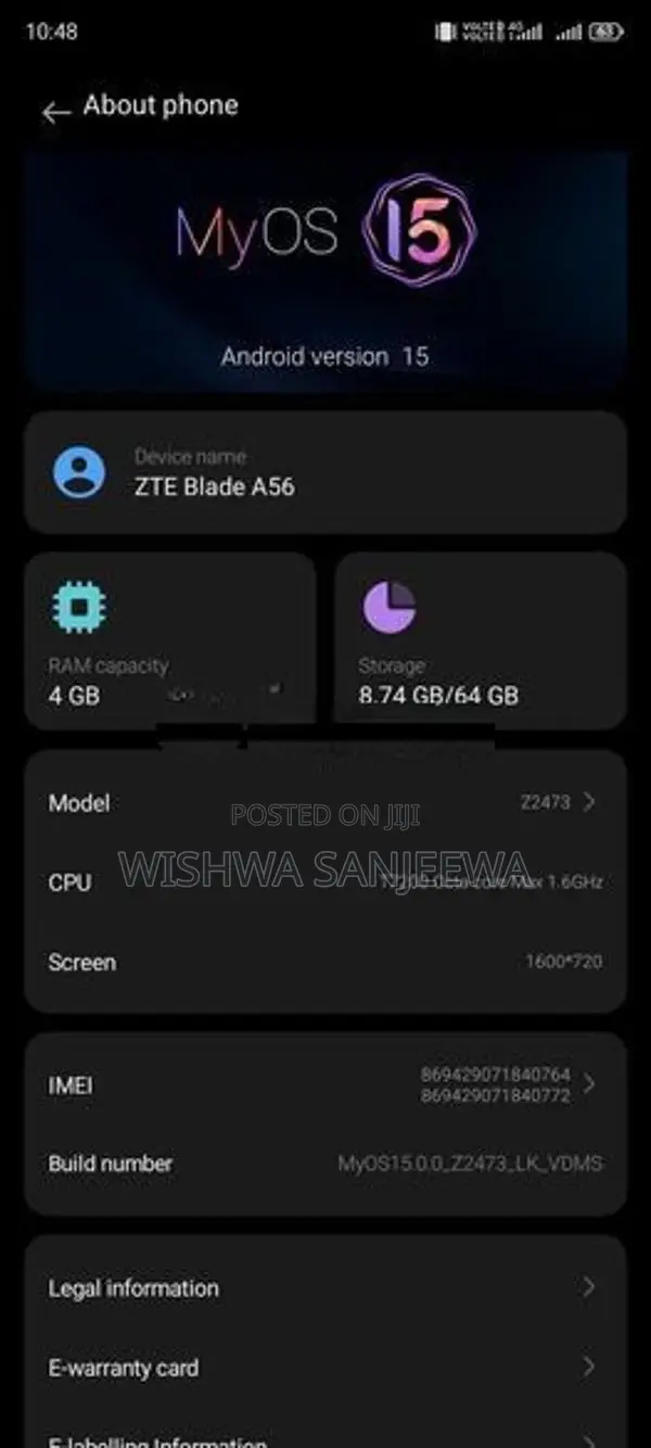 ZTE Blade A55 (Used)
