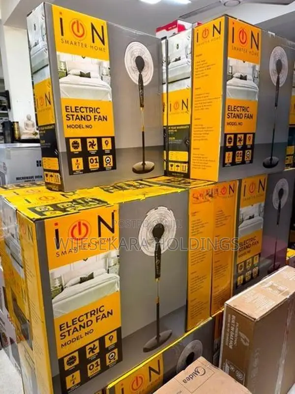 ION Smarter Home 5 Blade Stand Fan Black