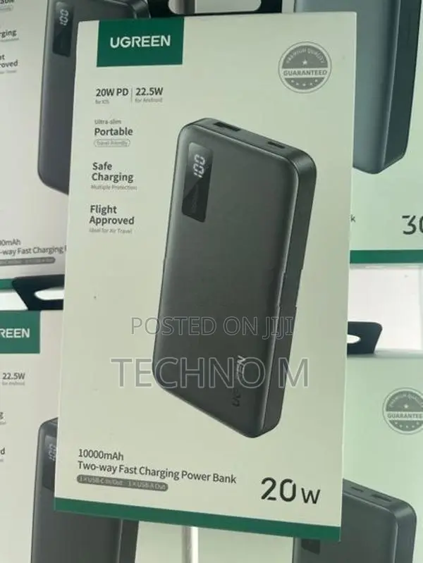 UGREEN 10000mAh 20W Two Way Fast Charging Power Bank