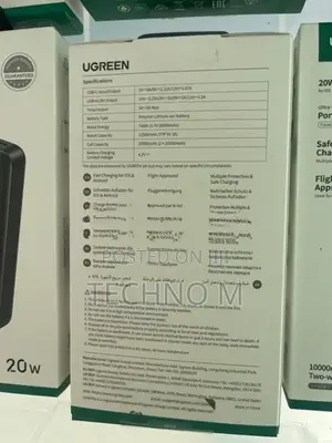 UGREEN 20000mAh 20W Two-way Fast Charging Power Bank