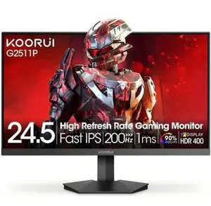 KOORUI 25" G2511P 200Hz IPS FHD HDR 400 Brand New Frameless Monitor
