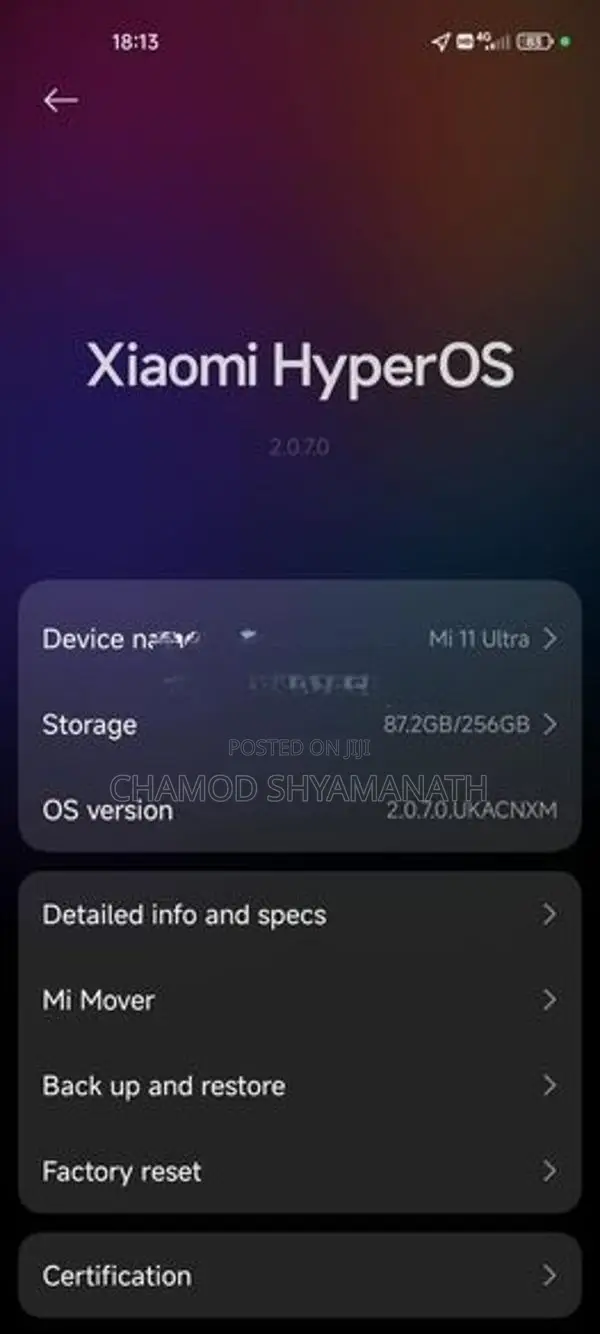 Xiaomi Mi 11 Ultra (Used)