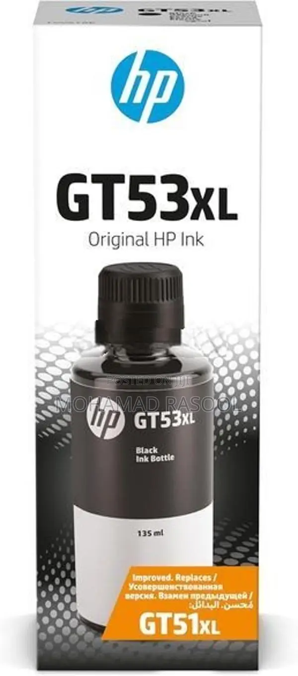 HP GT53 90ml Black Original Ink Bottle