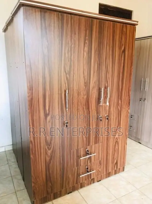 New 3 Door Brown Melamine Wardrobes
