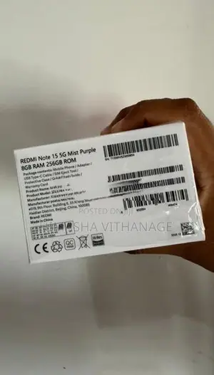 Xiaomi Redmi Note 15 5G 256GB Genxt (Brand New)