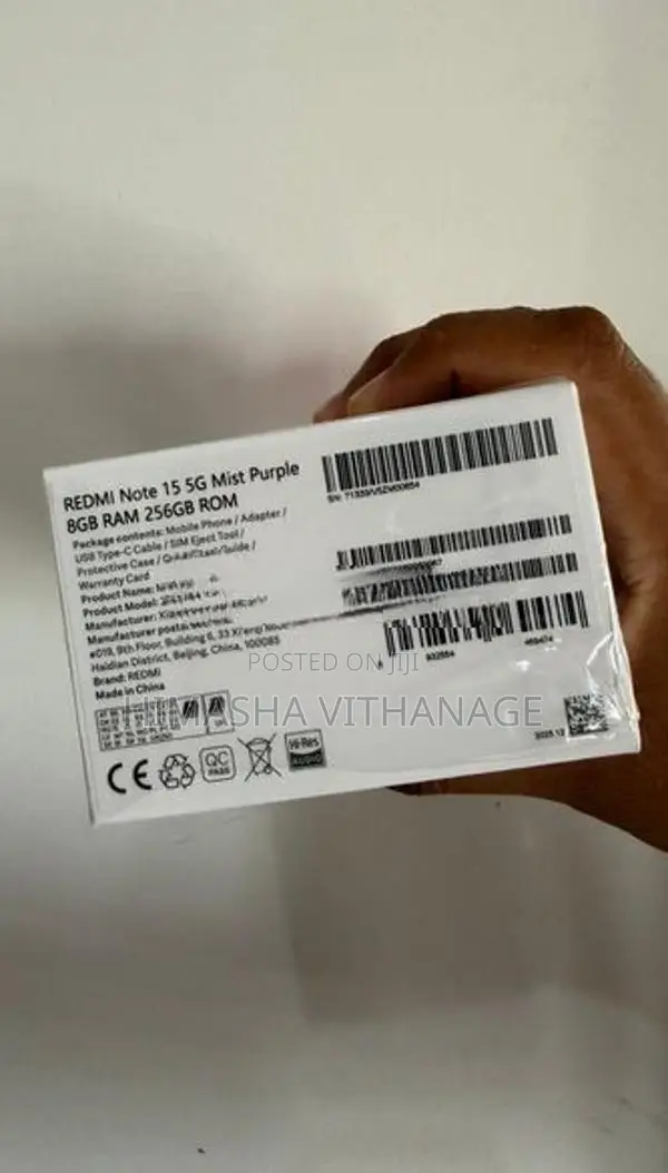 Xiaomi Redmi Note 15 5G 256GB Genxt (Brand New)
