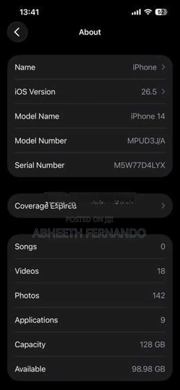 Apple iPhone 14 (Used)