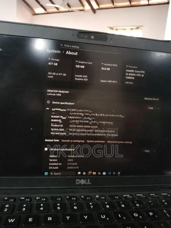 Dell Latitude 5400|Intel i5 8th Gen|16GB RAM|512GB NVMe