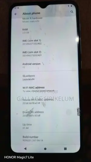Moto E20 (Used)