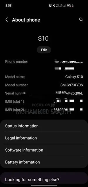 Samsung Galaxy S10 (Used)