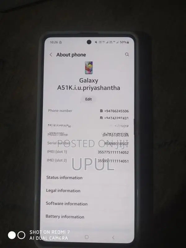 Samsung Galaxy A51 (Used)