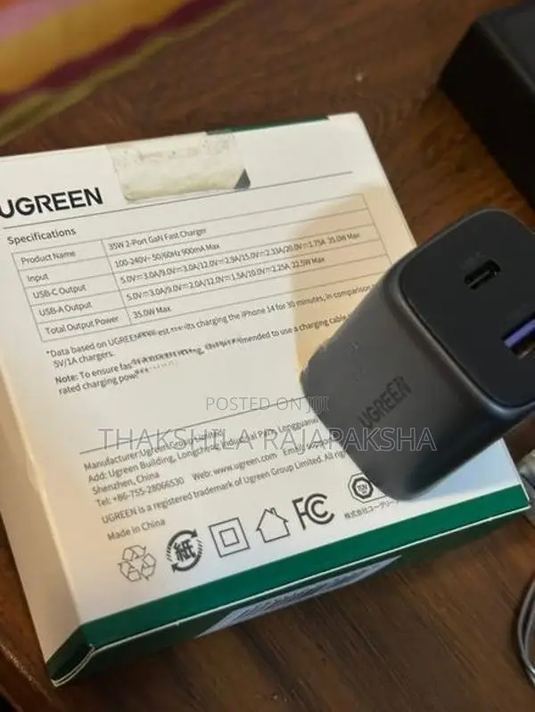Genuine Ugreen 35W Dual Port Fast Charger