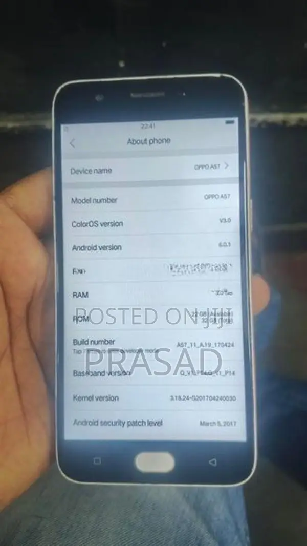 Oppo A57 3gb 32gb (Used)