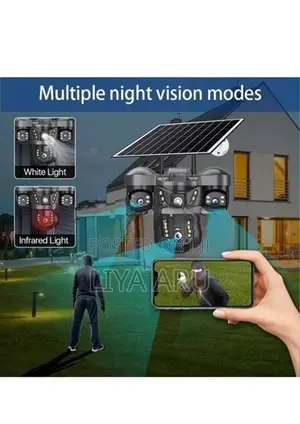 4 G Triple Lense Intelligent Solar Energy Cctv Camera
