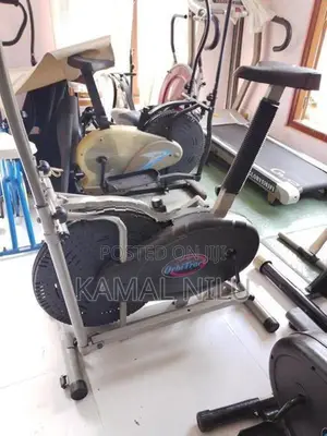 orbitrack with sheet exercise machine bike