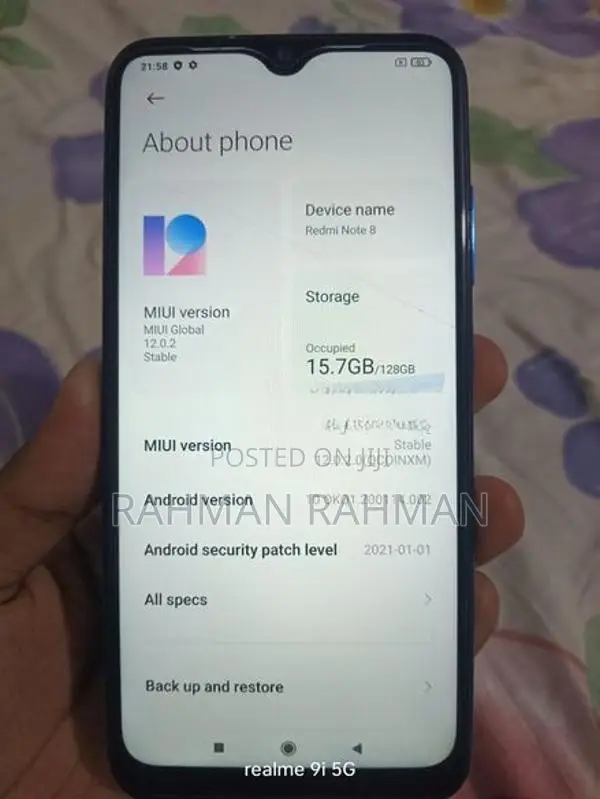 Xiaomi Redmi Note 8 (Used)