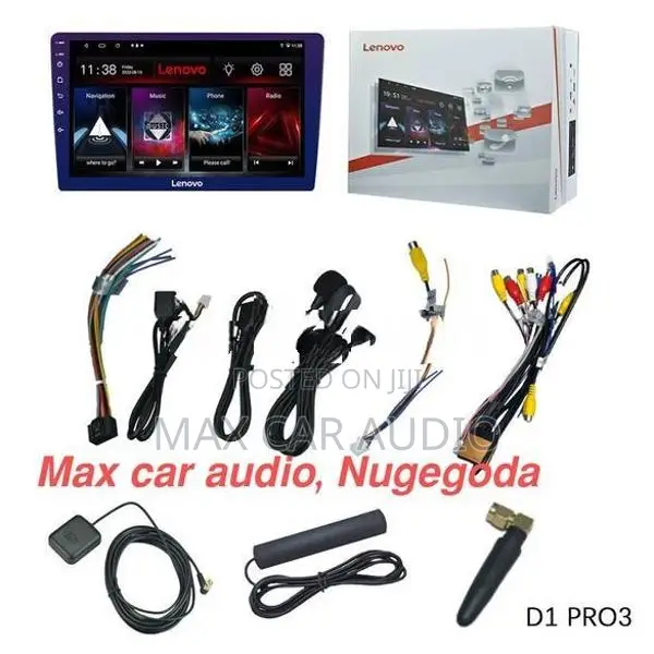 4G SIM+64g D1 lenovo 9inch android gps car dvd audio setup