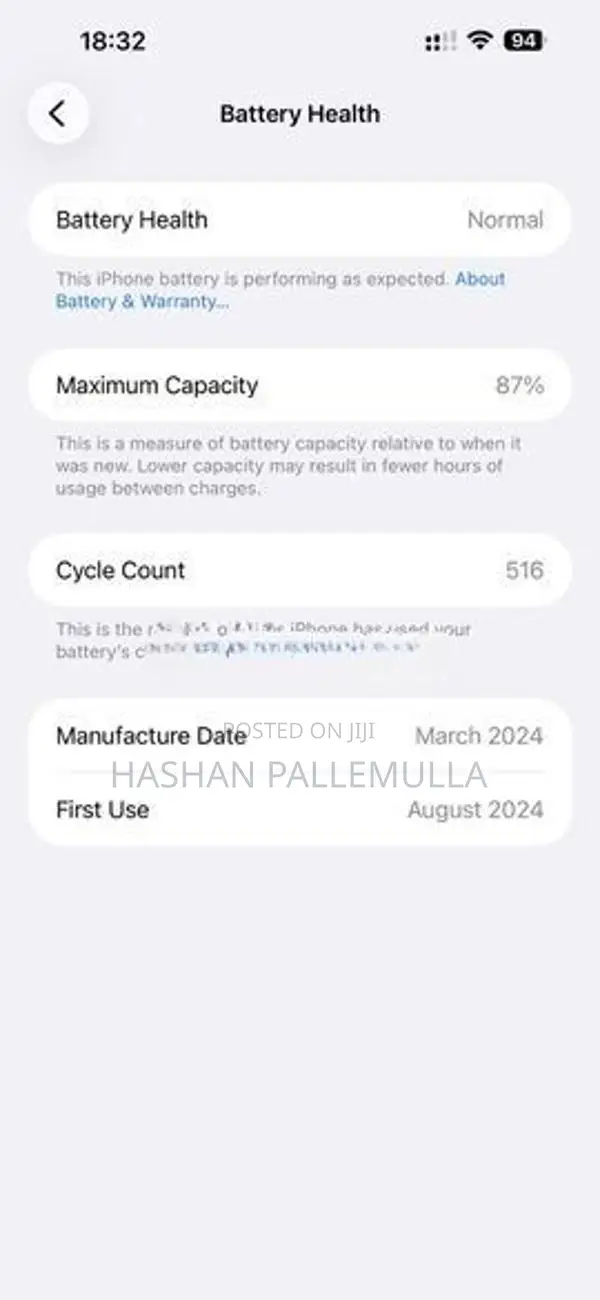 Apple iPhone 15 Pro Max 256GB (Used)