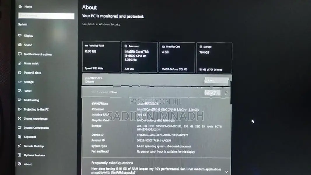 I5 6th Gen Gtx 970 4GB Full Gaming Pc Set