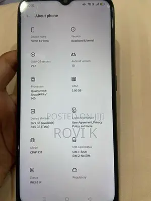 Oppo A5 2020 (Used)