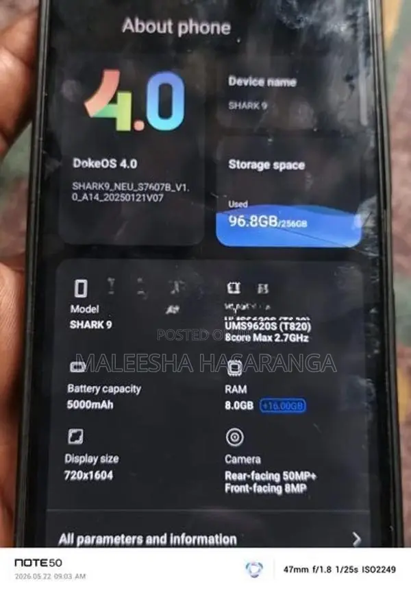 Black view Shark 9 (Used)