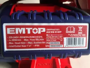 Pressure Pump 1 Hose Power