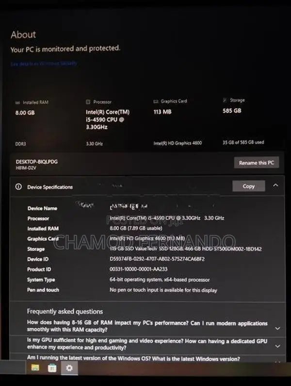 i5 4th Gen Desktop Computer