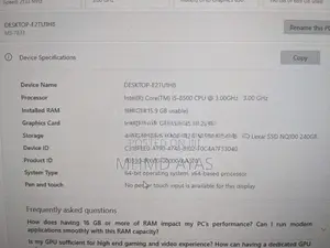 Intel Core i5-8500 Gaming PC Full Set 8GB RAM RGB