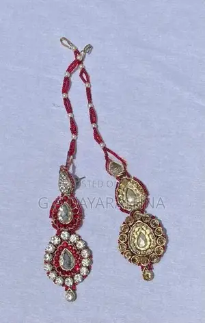 Maroon Bridal Indian Necklace Set
