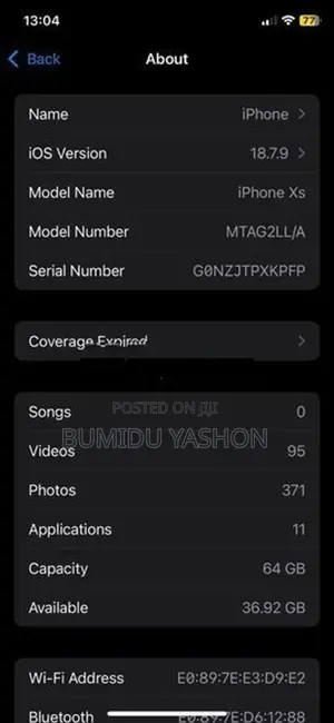 Apple iPhone XS (Used)