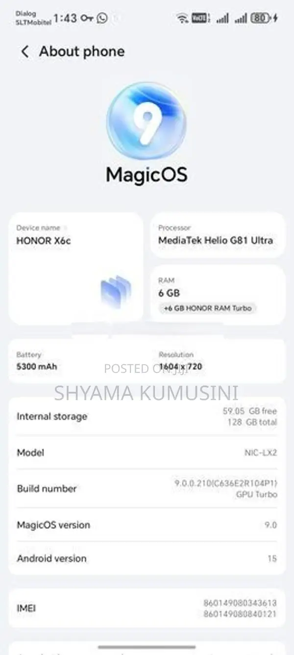 Honor X6c (Used)