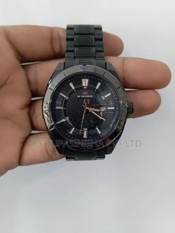 Navforce Black Hand Watch