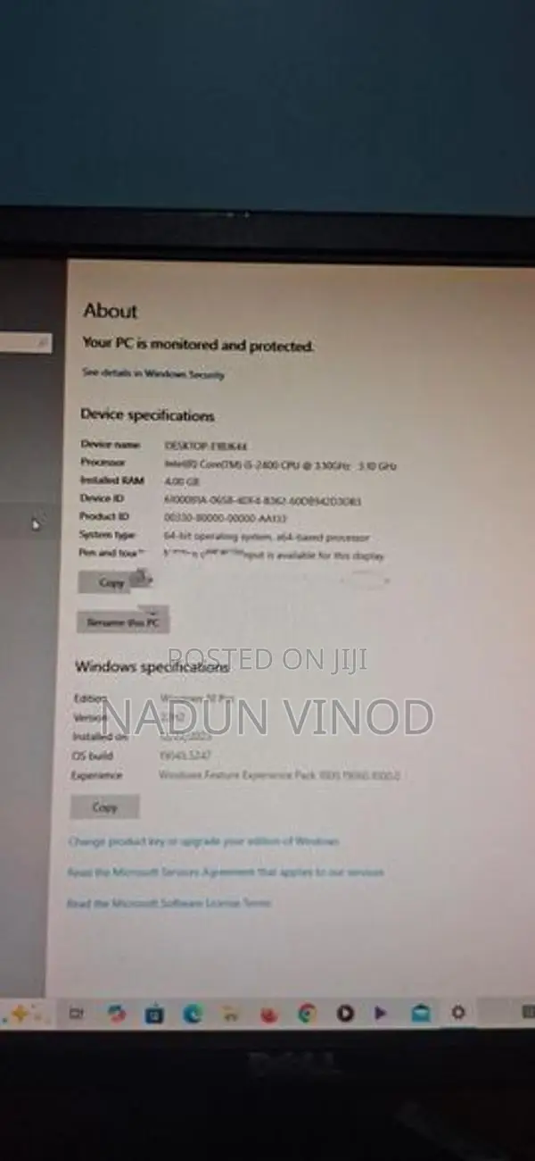 desktop pc with monitor