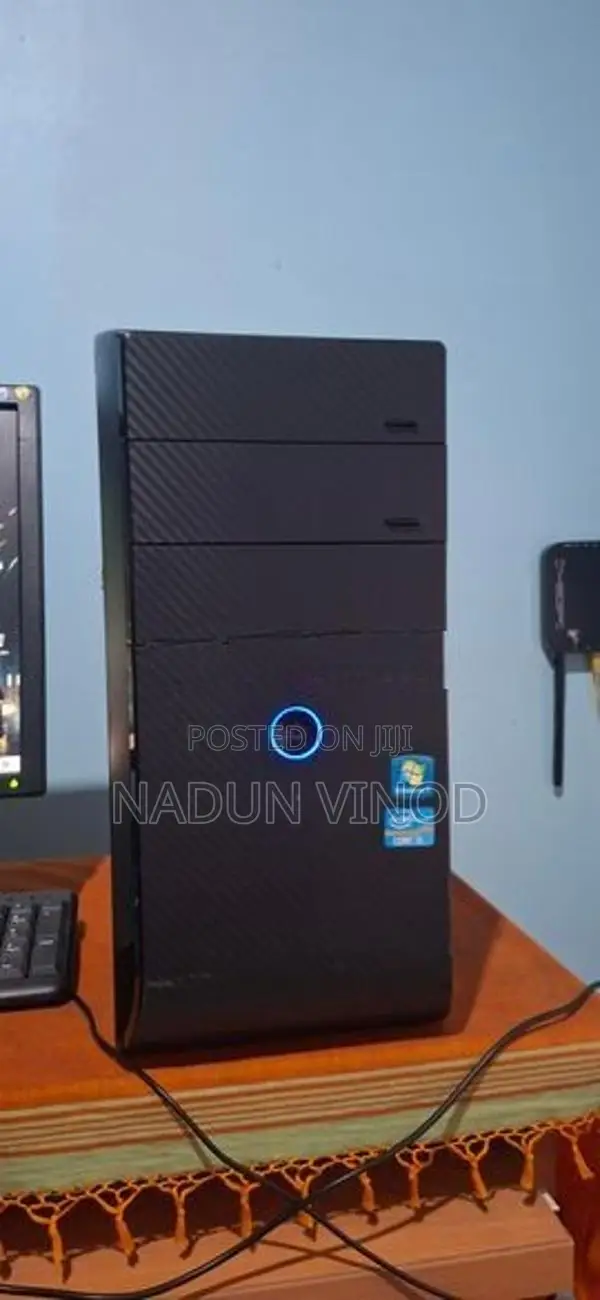 desktop pc with monitor