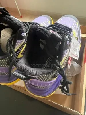 Purple Yellow Sports Shoe (Size 43)