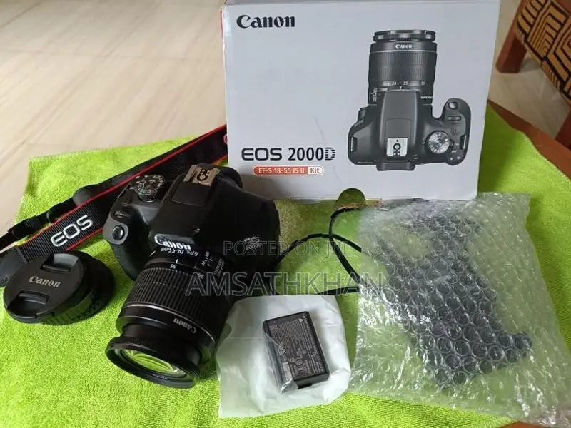Canon EOS 2000D DSLR Camera with 18-55mm Lens
