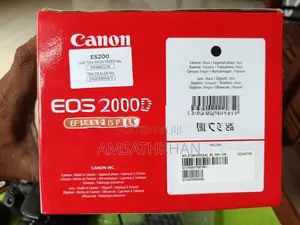 Canon EOS 2000D DSLR Camera with 18-55mm Lens