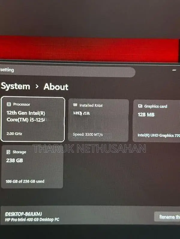HP Pro Mini 400 G9 Desktop