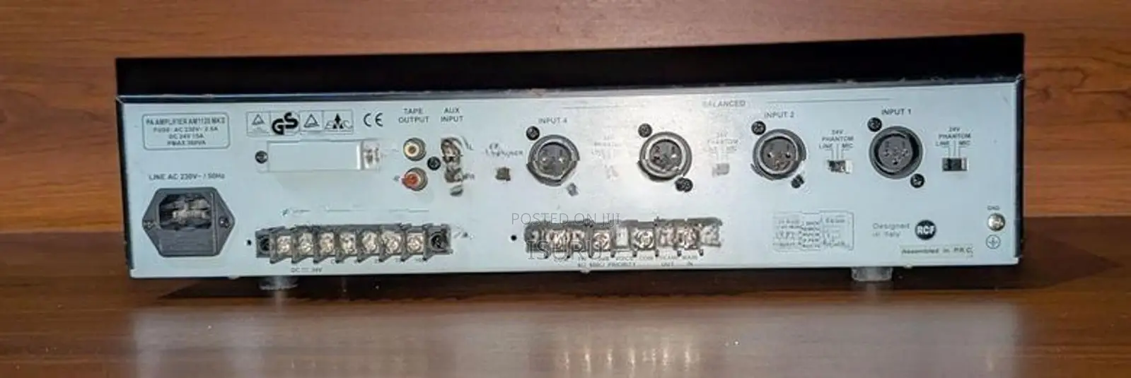 RCF AM1125 MK II Commercial P.A. Mixer Amplifier
