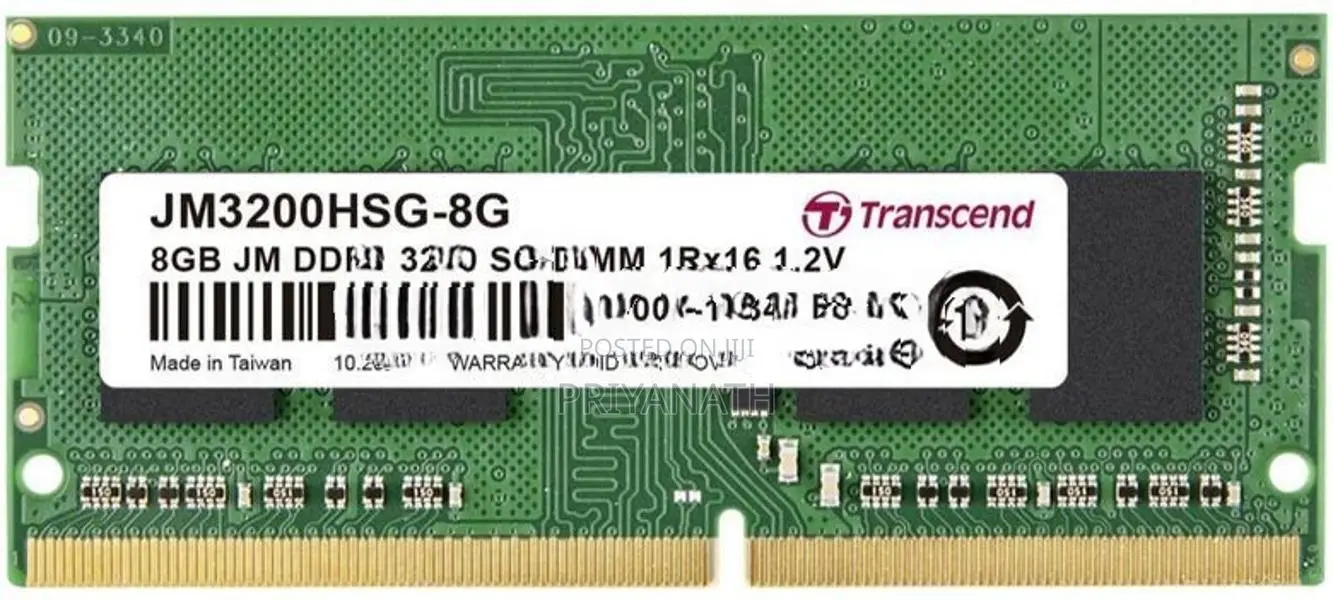 Transcend 8GB Laptop Ram Card