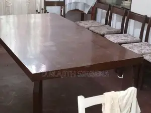 Mahogany Dining Table with Chairs