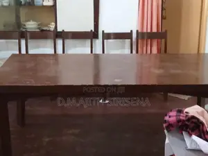 Mahogany Dining Table with Chairs