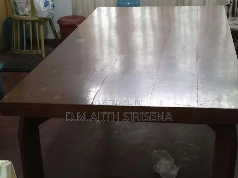Mahogany Dining Table with Chairs